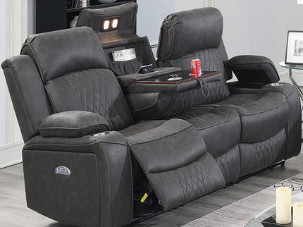 Power Motion Living Room Set With USB Port, Adjustable Headrest, Cup Holder