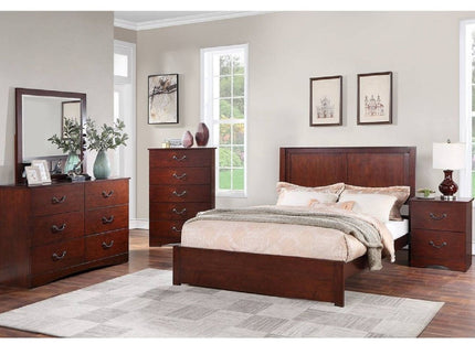 Bed With 2 Panel Headboard