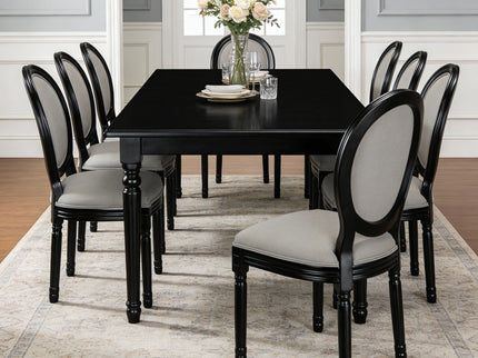 Upholstered & Round Back Dining Chairs (Set of 2)