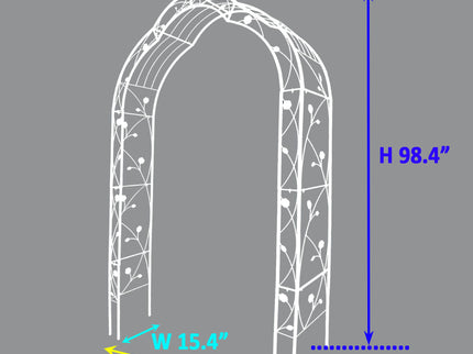 Metal Garden Arch Assemble Freely With 8 Styles Garden Arbor Trellis Climbing Plants Support Rose Arch