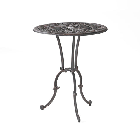 Charleston 3 Pieces Cast Bistro Set - Copper