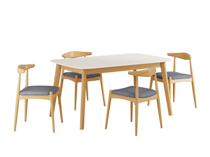 5 Piece Dining Set With Upholstered Chairs