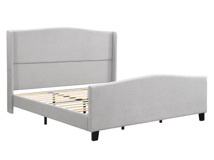 Platform Bed Frame With Tall Headboard And High Footboard