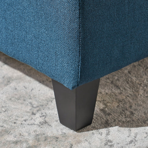 Upholstered Storage Ottoman Bench, Foot Rest For Bedroom