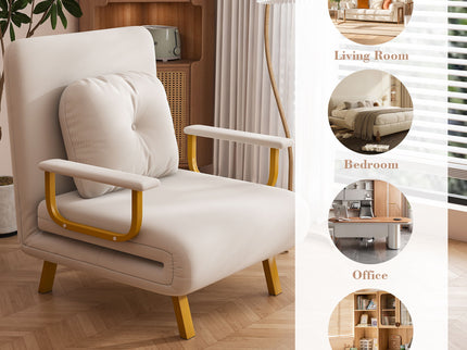 5 In 1 Folding Sofa Bed With 5 Position Adjustable Backrest