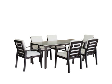 Verona - Dining Table - Dark Espresso / Gray