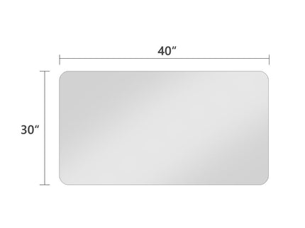 Bathroom Vanity Mirror, Wall Mounted Mirror For Bathroom Anti-Fog Waterproof - Clear
