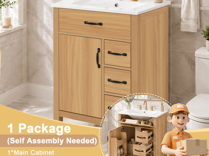 Modern Traditional Bathroom Vanity With Sink