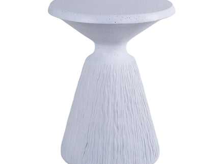 Outdoor End Table, Round Garden Stool - Aqua Gray