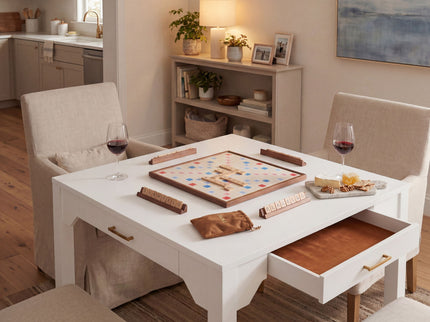 Alleyville - Square Dining Table With Storage Drawer - White
