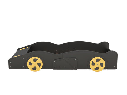 Race Car Shaped Platform Bed With Wheels And Storage