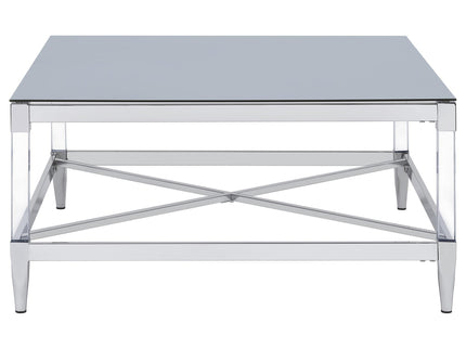 Wallingsford - 2 Piece Square Coffee And End Table Set - Chrome