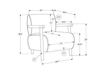 Modern Upholstered Accent Chair For Living Room