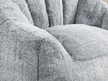 Beanbag Chair, Beanbag Sofa Chair With Armrests Stuffed High Density Foam