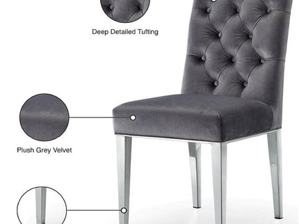Modern Upholstered Tufted Dining Chair (Set of 2)