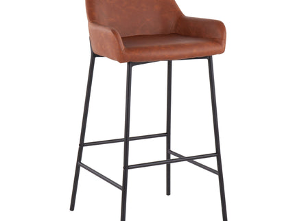 Daniella - Industrial Fixed Height Bar Stool (Set of 2)