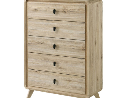 Chest With 5 Drawers - Beige