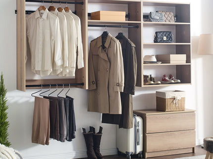 Devi - Wall Mounted Wood Closet System