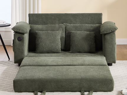 Upholstered Futon Convertible Floor Sofa Bed