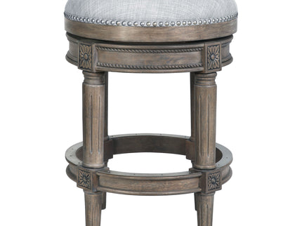 Rustic Elegance Backless Swivel Stool