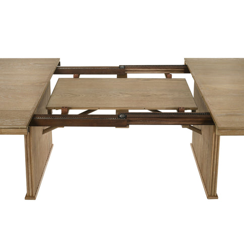 10 Piece Extension Dining Set With Upholstered Chairs And Matching Sideboard - Light Brown