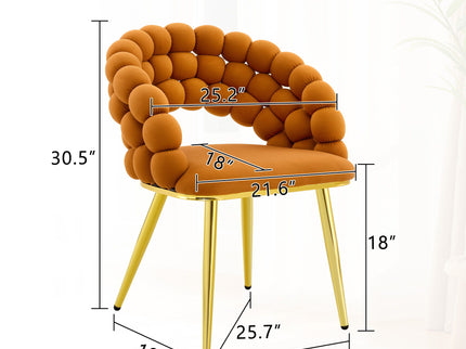 Puffy Bubble, Ball Chain Chairs For Dining Room (Set of 2)