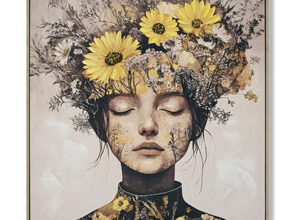 Beauty Posters Beauty Lady Wall Art Floral Canvas Artwork For Living Room - Ginger