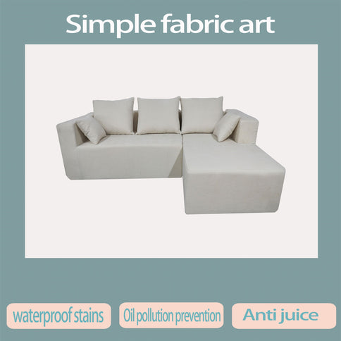 Modular Corner Sofa With Soft Fabric