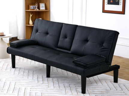 Sofa Bed With Foldable Design And Cup Holder