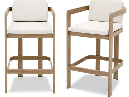 Bar Stool For Gardens And Patio (Set of 2) - Wood