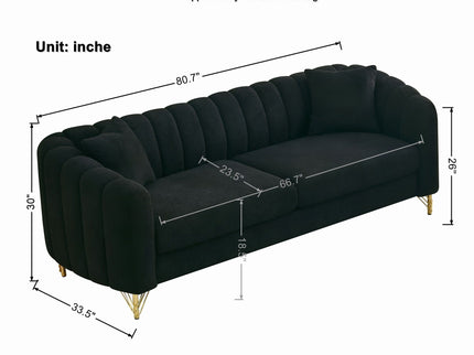 Oversized Sofa, Deep Tufted Couch