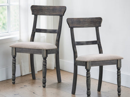 Leventis - Linen Weathered Side Chair (Set of 2) - Light Brown