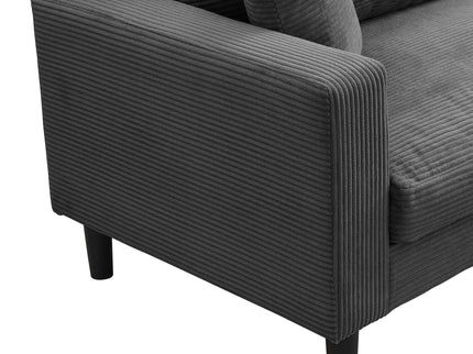 Modern Upholstered 2 Piece Sofa Set With 3 Seater And 2 Seater
