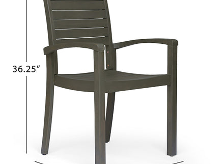 Outdoor Dining Chair, Stacking Design For Patio