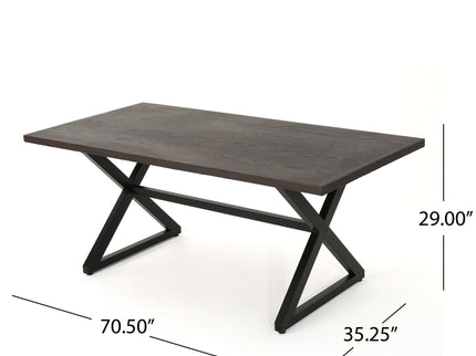 Rolando - Outdoor Aluminum Dining Table With Steel Frame