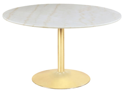 Raleigh - Pedestal Dining Table - White Marble
