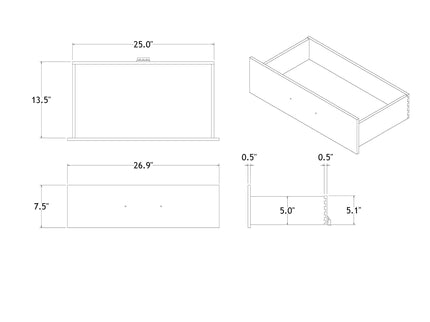 Skye - Marble Chest - White