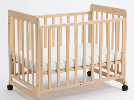 Portable Bedside Bassinet With 3 Adjustable Heights, Mini Crib For Newborns - Natural Wood