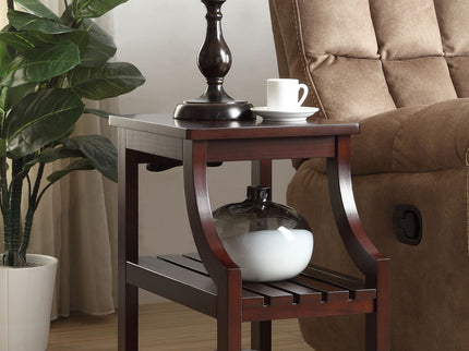Wasaki - Accent Table With USB - Espresso