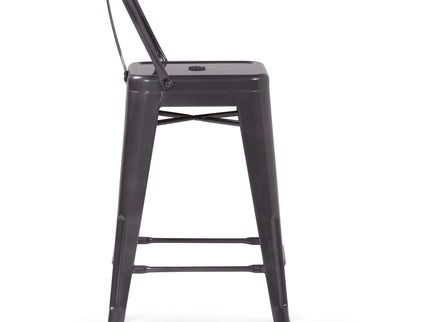 Rayne - Curved Back Metal Stool (Set of 2)