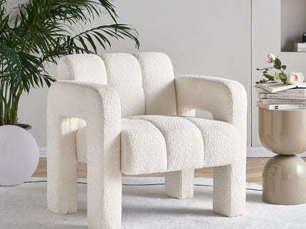31.10" Boucle Upholstered Accent Chair
