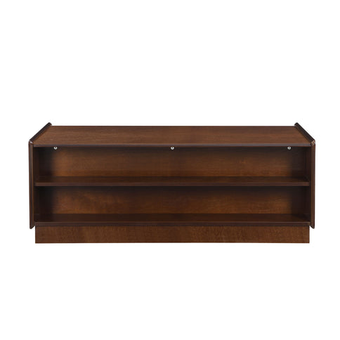 Modern Rectangle Coffee Table With 4 Drawers And 2 Display Shelves