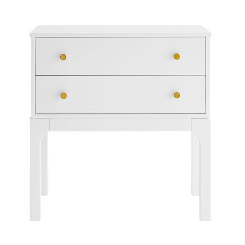 Alonso - 2 Drawer Nightstand - White