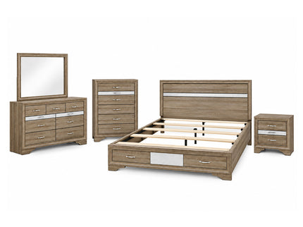 Ryder - 5 Piece Bedroom Set With Drawer Footboard
