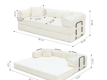 Convertible Foldable Floor Sofa Bed For Living Room