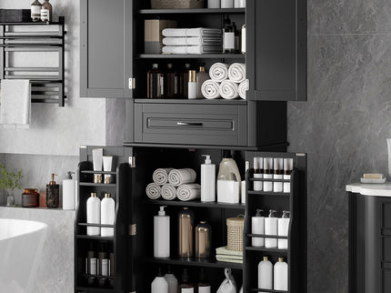 Bathroom Storage Cabinet With Multifunctional Storage Space, Drawer With Slide Rails, Adjustable Shelf