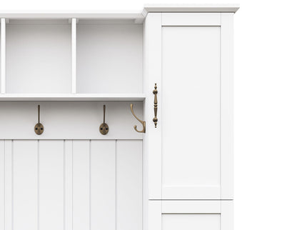 Hall Tree With 4 Side Cabinets
