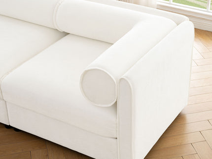 Contemporary Elegant Sofa With Storage And Ottoman