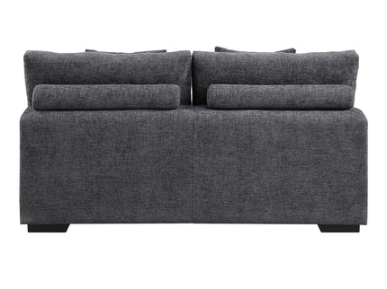 Chosen - Sectional Sofa With Toss Pillows With 2 Chaises With Ottoman - Gray