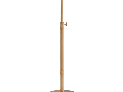 Morven - Adjustable Height Accent Table With Round Top - Antique Brass